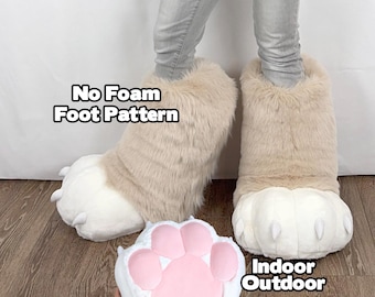 Fursuit Feet Paw Pattern - Digi Foot No Foam Indoor Outdoor Feetpaws PDF