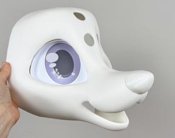 Fursuit Head Base - Toony Canine Extra Durable 3D Printed Headbase - preorder closes 8/25