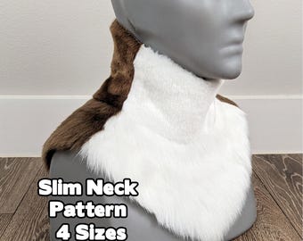 Fursuit Slim Neck Pattern - 4 Sizes Easy Sewing Tutorial Confident Beginner PDF