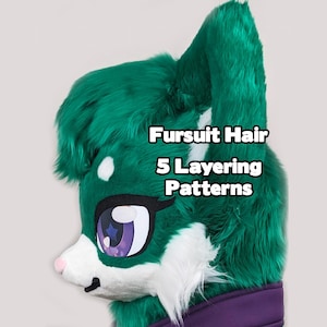 Fursuit Hair Pattern - Layered Head Flaum Beginner PDF