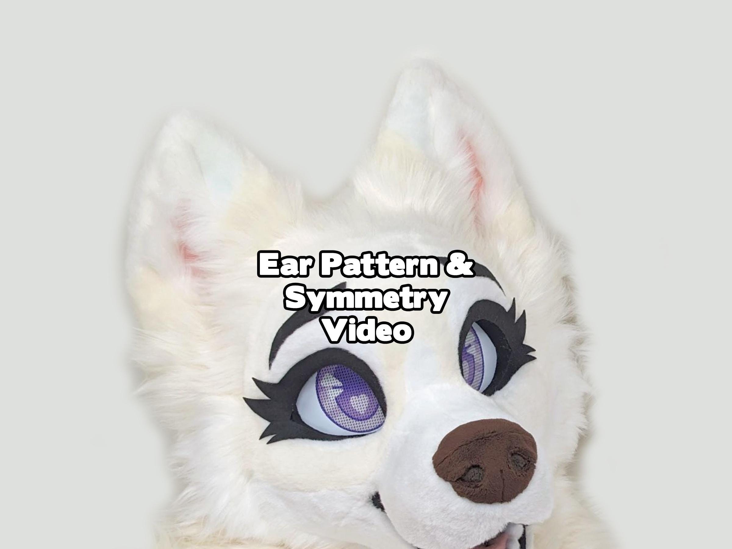 Fursuit Ear Pattern - Canine Dog Fox Wolf Husky Beginner PDF Tutorial ...