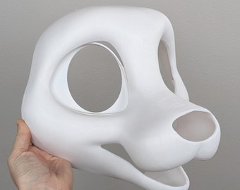 LAST STOCK Fursuit Head Base -  Toony Dragon or Canine Extra Durable 3D Printed Headbase