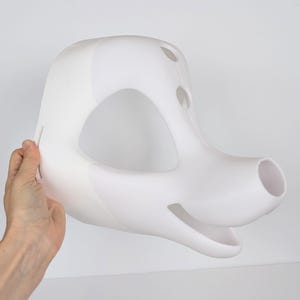 Fursuit head base - almost perfect Toony dog canine 3d print PLA - furry cosplay fox wolf