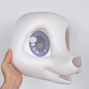 Fursuit head base - Toony fox chibi canine puppy 3d print PLA - furry cosplay toony fennec  dog wolf