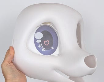 Fursuit Head Base - Puppy Dog Extra Durable 3D Printed Headbase - preorder closes 8/25