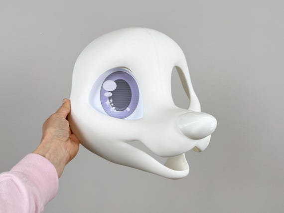 Fursuit Head Base - Sweet Canine Toony Extra Durable 3D Printed Headbase - preorder closes 8/25
