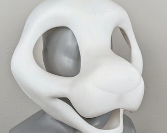 Fursuit Head Base - LAST CHANCE Toony Feline Extra Durable 3D Printed Headbase Lion Saber