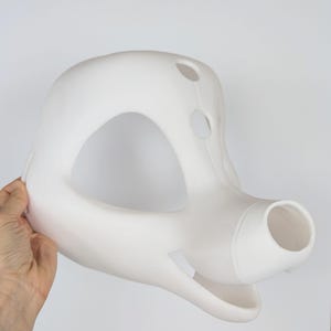 Fursuit head base - B-grade snout defect Toony dog canine 3d print PLA - furry cosplay fox wolf