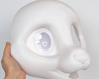 Fursuit Head Base - LAST CHANCE Shy Feline Extra Durable 3D Printed Headbase