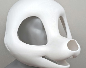 Base para cabeza de perro Fursuit Toony: base extraduradera con hocico pequeño impreso en 3D