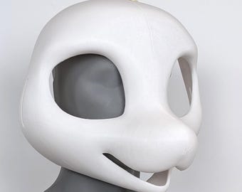 毛皮のような着ぐるみヘッドベース ケモノドラゴン 3D プリント - Etsy
