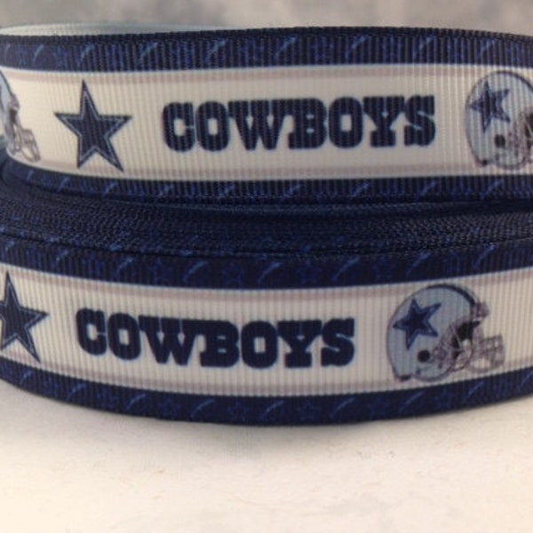 Cowboys Ribbon - 7/8" Grosgrain Ribbon - Dallas Cowboys Football Ribbon - Cowboys