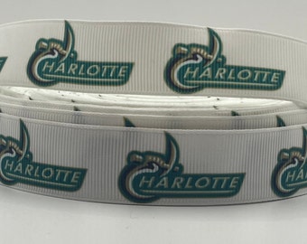 College Inspired Ribbon - 7/8-inch Grosgrain Ribbon - College Sports Ribbon