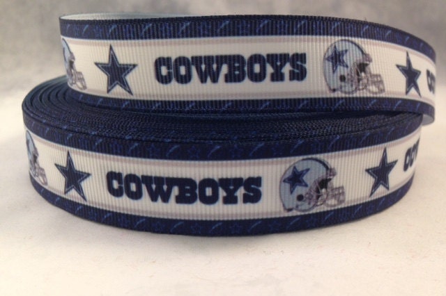 Dallas Cowboys Ribbon - Football Ribbon - 7/8" Grosgrain Ribbon …