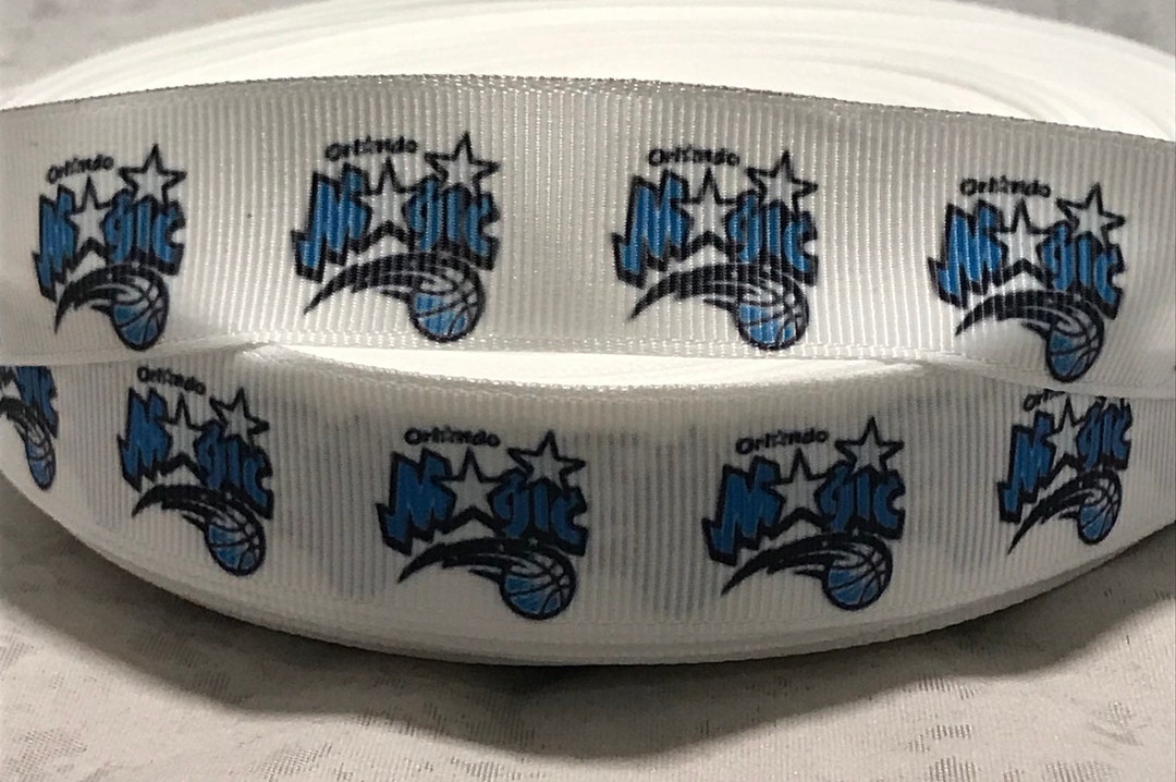 Basketball Ribbon 7/8 Inch Grosgrain Ribbon Orlando Basketball Ribbon