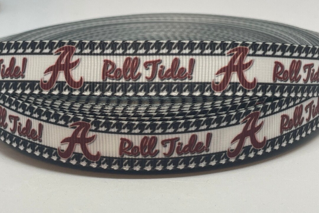 Alabama Ribbon 5/8 Inch Grosgrain Ribbon college Ribbon Alabama Crimson