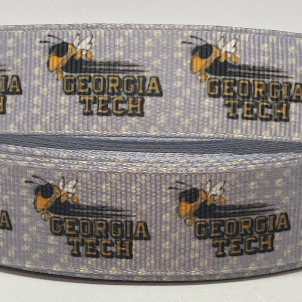 College Inspired Ribbon. 7/8-inch Grosgrain Ribbon - College Sports Ribbon