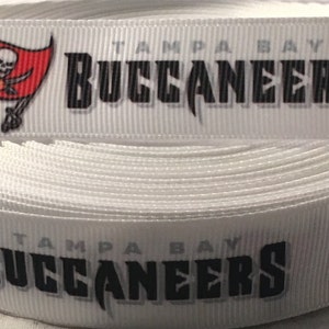 Buccaneers Ribbon - 7/8" Grosgrain Ribbon - Tampa Bay Buccaneers Ribbon