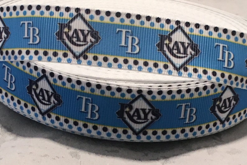 MIAMI MARLINS BLUE BASEBALL 7//8/" Grosgrain Ribbon 1 10 Yards SHIP FROM USA 5