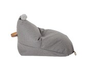 Kids Wool Grey Bean Bag Chair quot Sterling quot