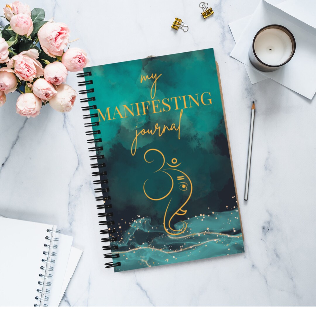 Elephant Manifestation Journal | Law of Attraction Gratitude Notebook - Etsy