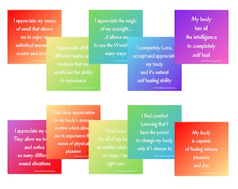 Printable Law of Attraction Affirmation Cards (Digital Download)