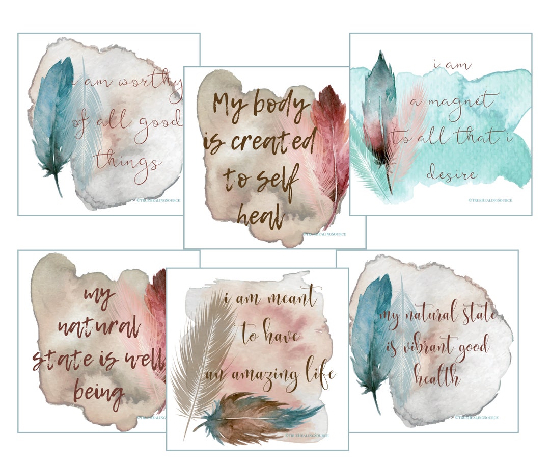 Printable Affirmation Cards, Self-love Quotes, Law of Attraction ...