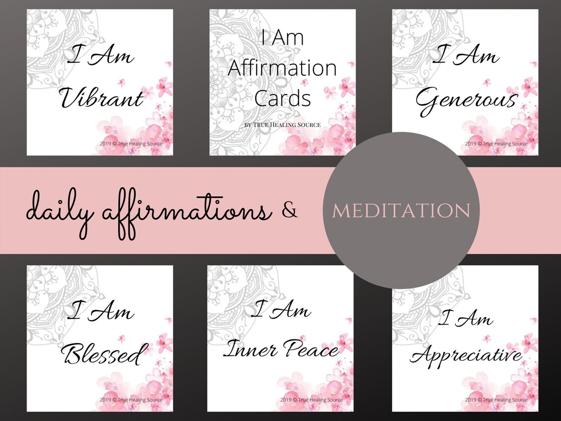 Mantra Cards Printable Affirmation Cards Motivational - Etsy