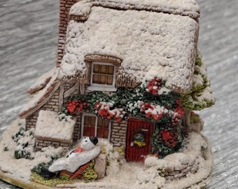 置物 Lilliput Lane Christmas Eve 1996 Lilliput Lane -home for the Holidays -limited Edition #0013