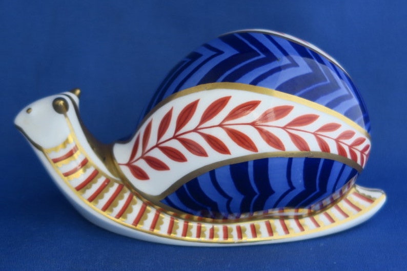 Royal Crown Derby Snail Paperweight Ceramic Stopper 2nd