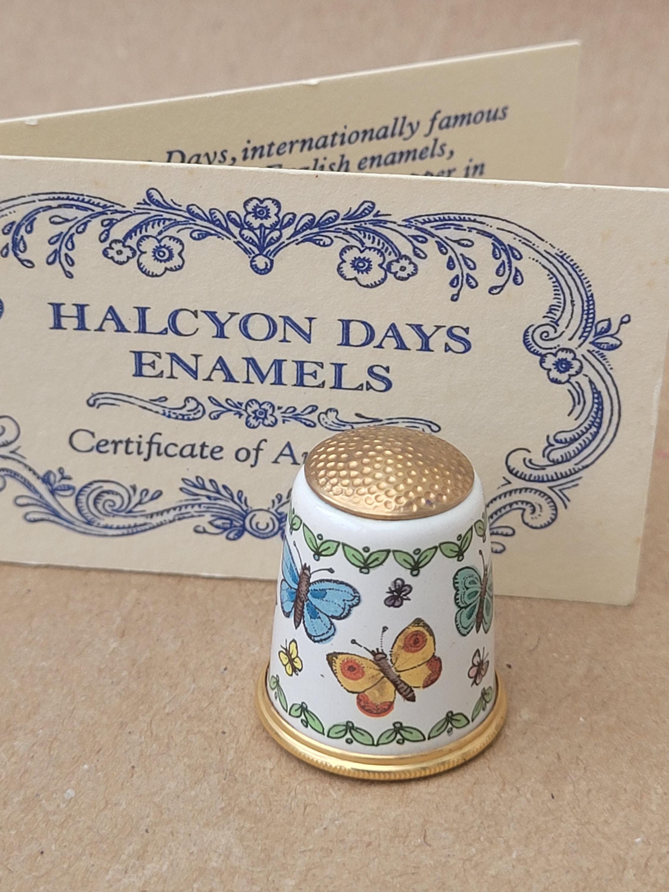 Halcyon Days Thimble - Etsy Halcyon Days Thimble - Etsy