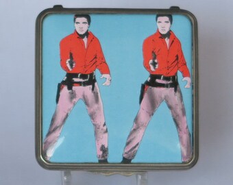 Halcyon Days Elvis Presley “love Me Tender” Enamel Box- Vintage