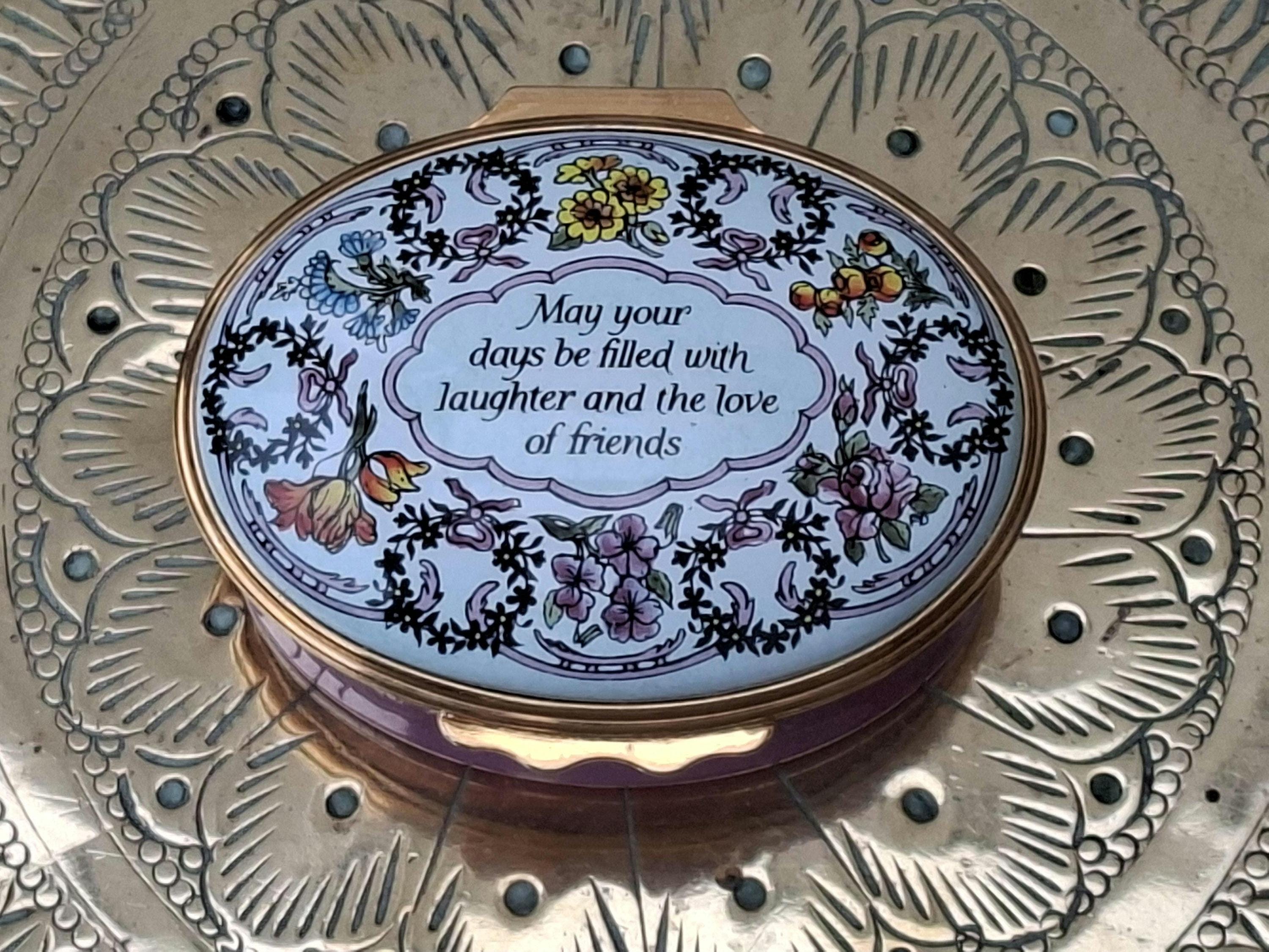 未使用 HALCYON DAYS ENAMELS 1983 インテリア Happy Anniversary Enamel Box | Halcyon Days – HALCYON DAYS