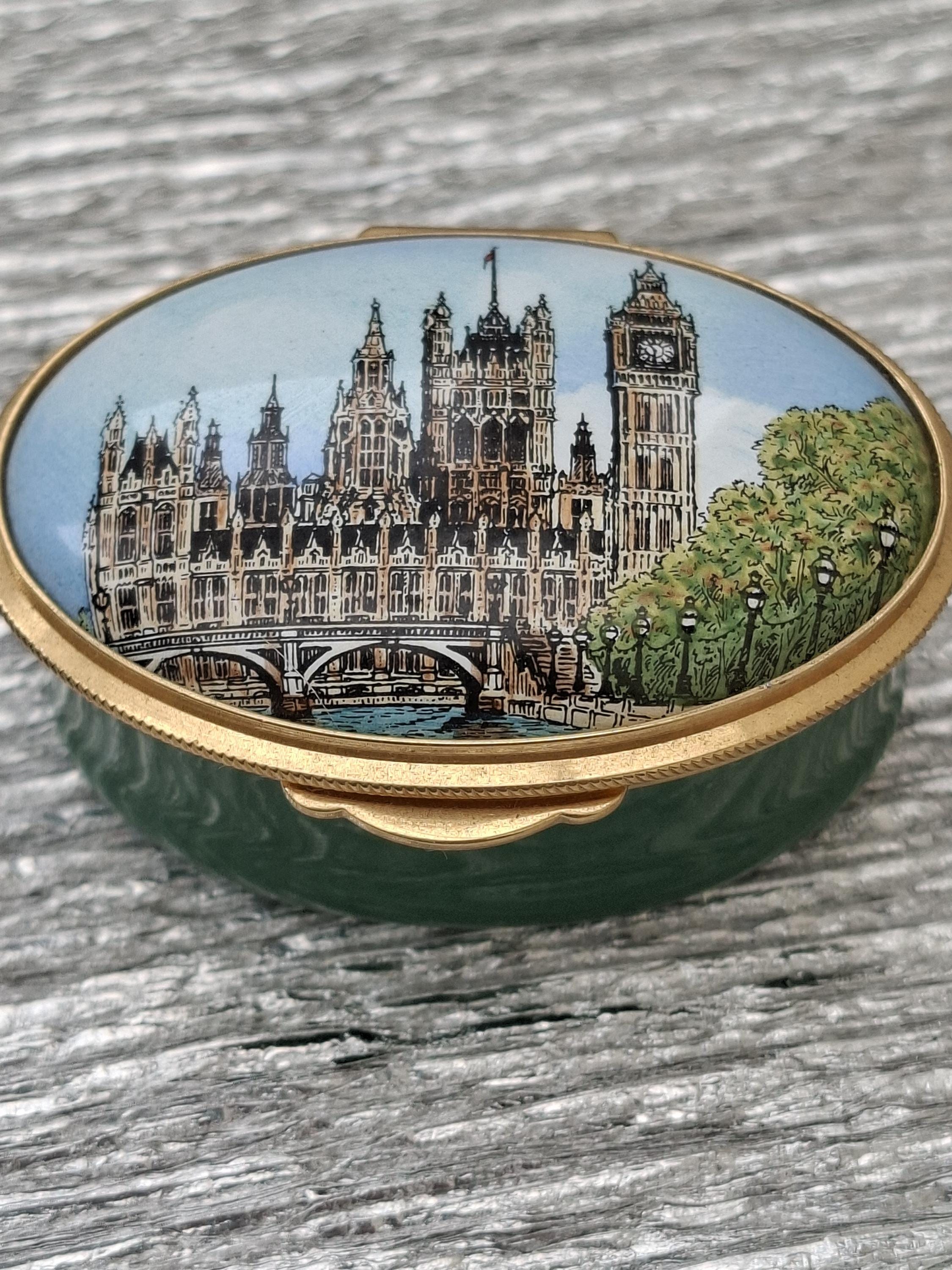 Staffordshire Enamels Trinket Box - Etsy