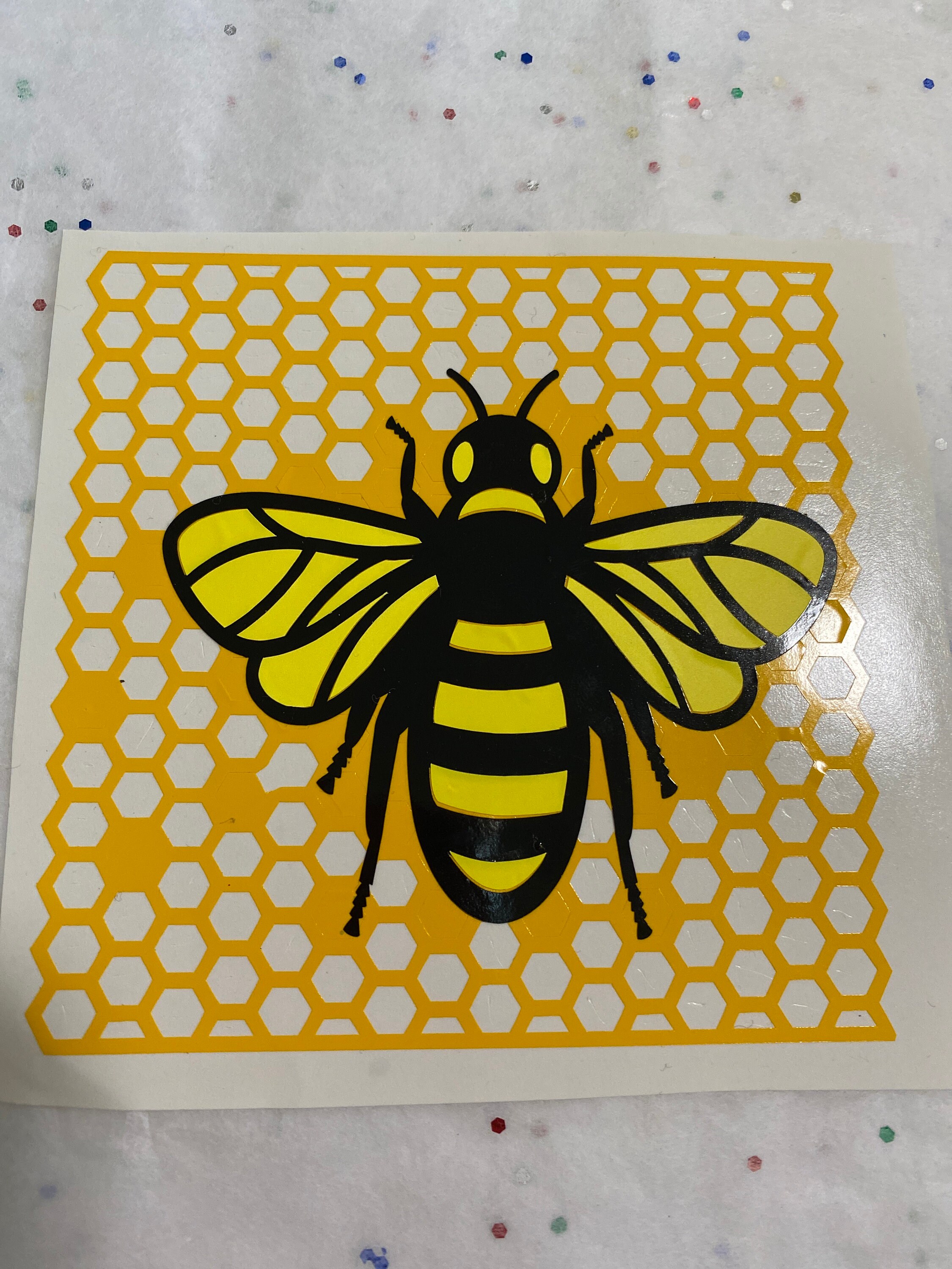 Bumble bee car decal/bee vinyl decal/vinyl transfer decal/4x4 Etsy