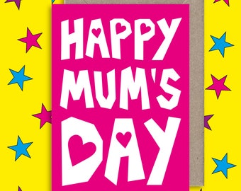 Cute Mother's Day Card ∙ Pink Mother's Day Card ∙ Mum Birthday ∙ Funny Mum Card ∙ Mother Birthday ∙ Congratulations ∙ New Mum ∙ New Baby