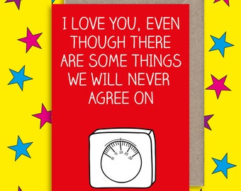 Funny Anniversary Card ∙ Cheeky Relationship Card ∙ Funny Friendship Card ∙ Thermostat Heating Card ∙ Couples Funny Card ∙ Valentines Card