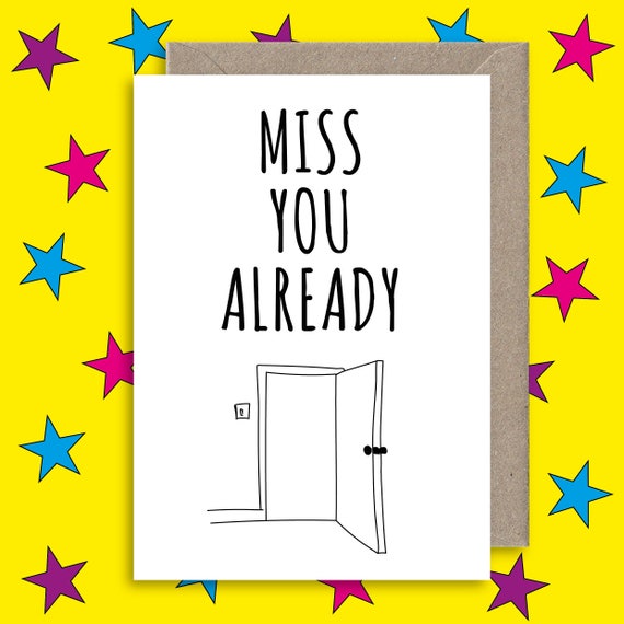 Mi Manca Il Biglietto D Auguri Per Il Nuovo Lavoro Etsy