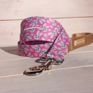 Pink Bunnies-hondenriem (120 cm, 4 ft.) / Made in Japan
