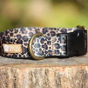 Leopard Adjustable Dog Collar / X-Small, Small, Medium, Large, X-Large / Made in Japan