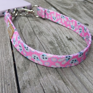 Correa de muñeca para teléfono Pink Bunnies, Pulsera para teléfono, Cordón para teléfono, Hecho en Japón