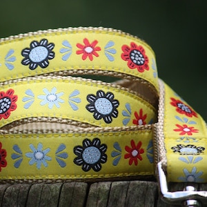 Golden Cup Jacquard Dog Leash (120cm, 4ft.) / Made in Japan