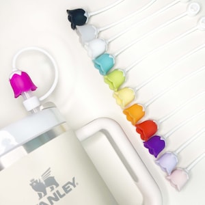 Stanley Straw Topper, Tulip Straw Topper, Becherbecherzubehör, Strohabdeckung, Strohkappe, Strohdeckel, Geburtstagsgeschenke, Stanley Accessoires