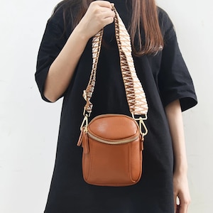 Women’s Vegan Leather Crossbody Bag | Cellphone Bag | Crossbody Bags For Women | Women Sling Bag | Pouch Bag | Guitar Strap Bag