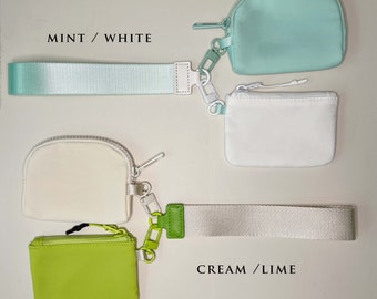 Aazon.co: Keychain Wristlet Wallet Zip Around Pouch Wristlet Portable