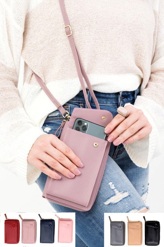 Crossbody Cell Phone Bag | Sling Bag | Small Cell Phone Pouch | Cell Phone Holder | Phone Bag With Strap | Travel Purse | Cell Phone Wallet