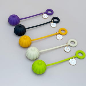 Puntale per cannucce di zucca, puntale per cannucce Stanley, tappo per cannucce, copertura per cannucce di Halloween, accessori Stanley, accessori per bicchieri in silicone morbido
