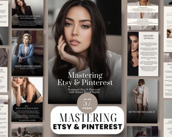 Mastering Etsy And Pinterest eBook | Etsy Guide | Pinterest Guide | Digital Marketing | Etsy Success Guide