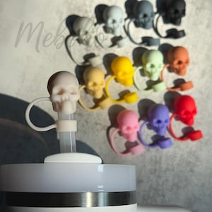 Skull Straw Topper, Stanley Straw Cap, Silicone Straw Cover, Tumbler Accessories, Stanley Accessories, Mothers Day Gift, Gift For Teenagers