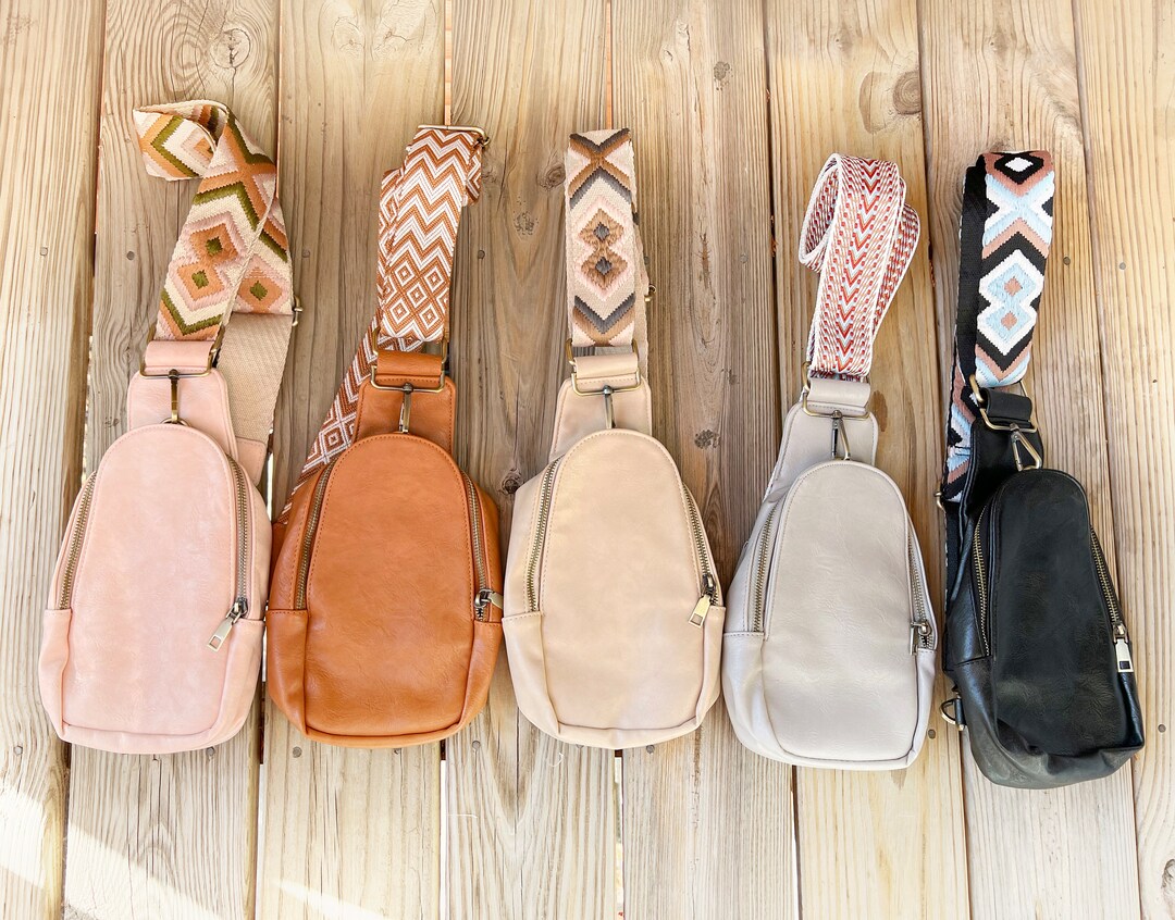 Womens Vegan Leather Sling Bag Backpack Purse Crossbody Etsy